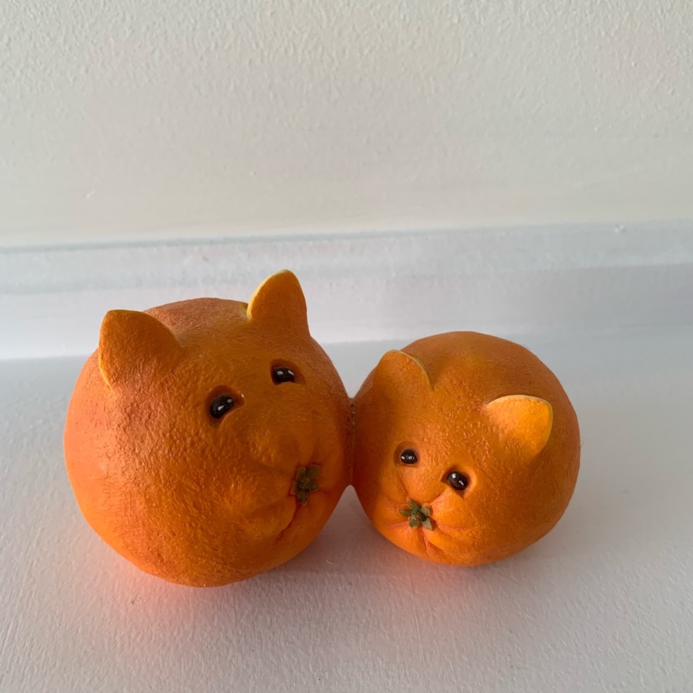 Enesco Home Grown Orange Cat Figurine